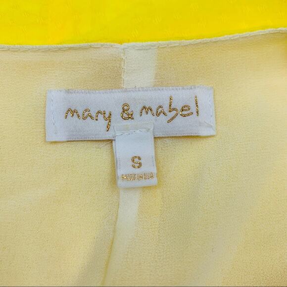 Mary & Mabel Yellow Textured Shirt Dress - Picture 11 of 12